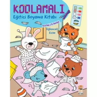 Kodlamalı Eğitici Boyama Kitabı – Eğlenceli Evim
